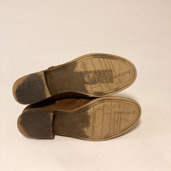 Franco Sarto Kelvin Tan Leather Ankle Boots size 8 - Picture 10 of 16